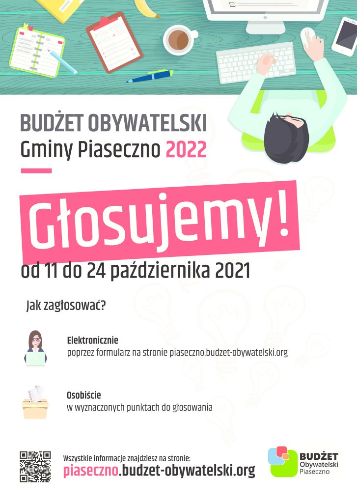Budżet Obywatelski Gminy Piaseczno 2022 rok